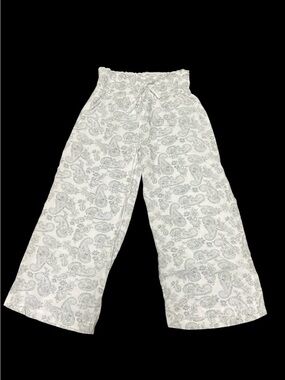 Salty Lemon Cotton Paisley Wide Leg Pants